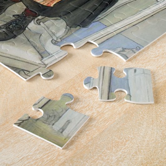 De kerstboom versieren - Carl Larsson Legpuzzel (Zijkant)