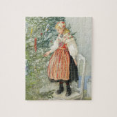 De kerstboom versieren - Carl Larsson Legpuzzel (Verticaal)