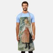 De kerstboom versieren - Carl Larsson Schort (Gedragen)