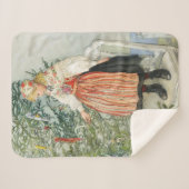 De kerstboom versieren - Carl Larsson Sherpa Deken (Voorkant (horizontaal))