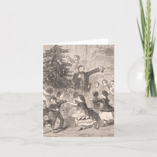 De kerstboom Winslow Homer Feestdagen Kaart