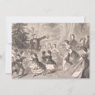 De kerstboom   Winslow Homer Feestdagenkaart