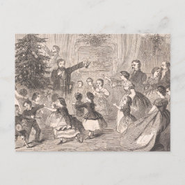 De kerstboom | Winslow Homer Feestdagenkaart