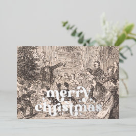 De kerstboom | Winslow Homer Folie Feestdagenkaart