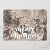 De kerstboom | Winslow Homer Folie Feestdagenkaart (Voorkant)