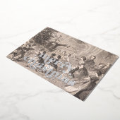 De kerstboom | Winslow Homer Folie Feestdagenkaart (Gedraaid)