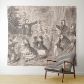 De kerstboom | Winslow Homer Wandkleed (In Situ (horizontaal))