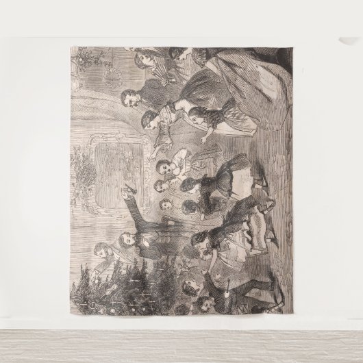 De kerstboom | Winslow Homer Wandkleed (Voorkant)