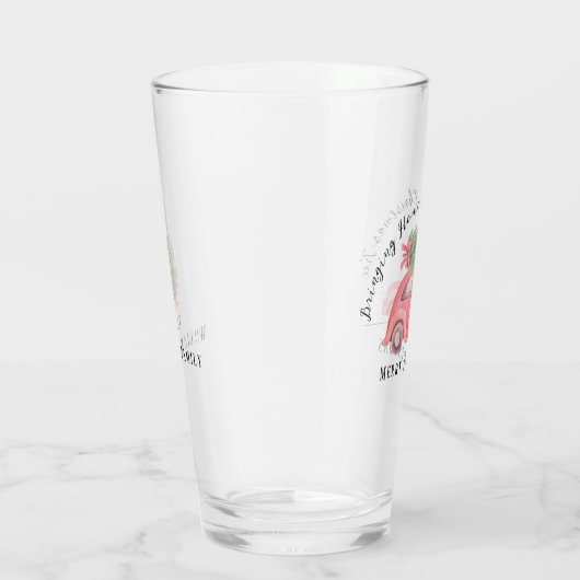 De kerstboomglijder thuis brengen glas (Rechts)