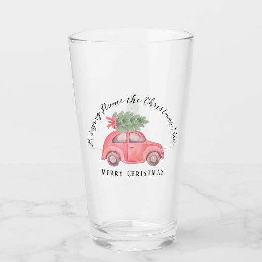 De kerstboomglijder thuis brengen glas (Voorkant)