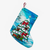 De kerstboomkunst kleine kerstsok (Voorkant (Hangend))