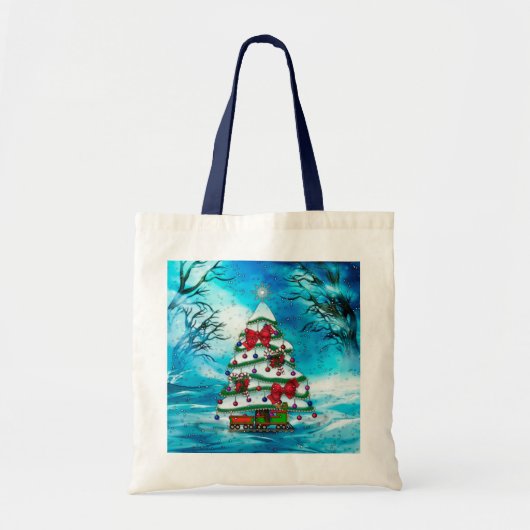 De kerstboomkunst tote bag (Voorkant)