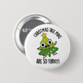 De kerstboompuns zijn zo grappig. ronde button 5,7 cm (Voorkant /achterkant)