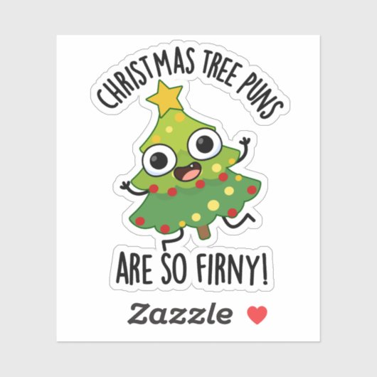 De kerstboompuns zijn zo grappig. sticker (Vel)