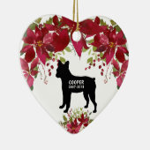 De kerstboomversiering van de Franse Bulldog-herde Keramisch Ornament (Rechts)