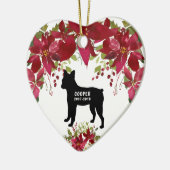 De kerstboomversiering van de Franse Bulldog-herde Keramisch Ornament (Links)