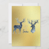 De kerstbundel is onderweg Baby shower Kaart (Achterkant)