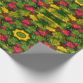 De kerstcactus...... cadeaupapier (Hoek)