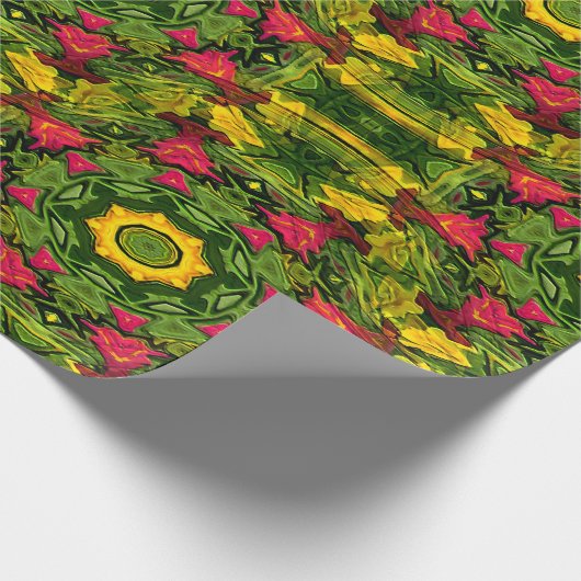 De kerstcactus...... cadeaupapier (Hoek)