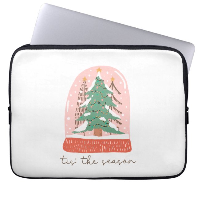 De kerstcadeauboom is het seizoen laptop sleeve (Voorkant)