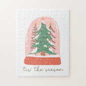 De kerstcadeauboom is het seizoen legpuzzel (Verticaal)