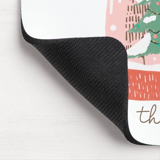 De kerstcadeauboom is het seizoen muismat (Hoek)