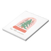 De kerstcadeauboom is het seizoen notitieblok (Linkerzijde)