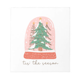 De kerstcadeauboom is het seizoen notitieblok