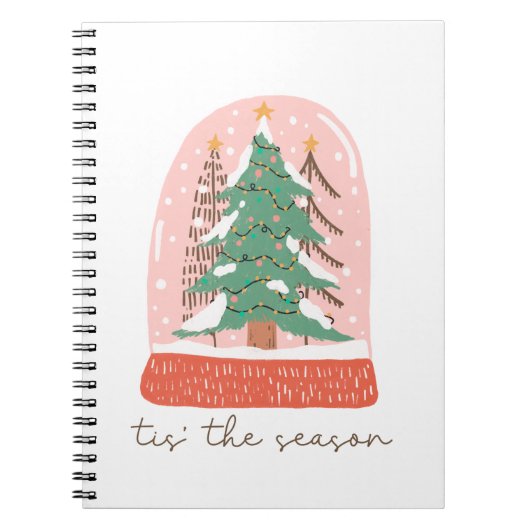 De kerstcadeauboom is het seizoen notitieboek (Voorkant)