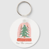 De kerstcadeauboom is het seizoen sleutelhanger (Voorkant)