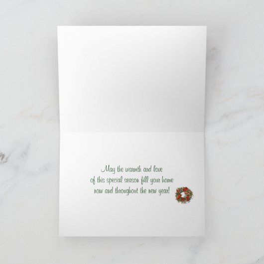 De kerstcadeaukaart - Warmte/Thuis Feestdagen Kaart (Binnen)