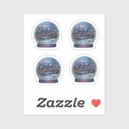 De kerstcadeaus sticker (Vel)