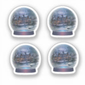 De kerstcadeaus sticker (Voorkant)