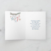 De kerstcadeaus van de kleinzoon Santa Elf Feestdagen Kaart (Binnen)