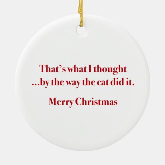 De kerstcirkel rond de Naughty Bichon Keramisch Ornament (Achterkant)