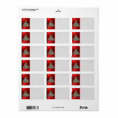 De kerstdagen etiket (Full Sheet)