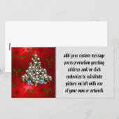 De kerstdagen feestdagenkaart (Voorkant / Achterkant)