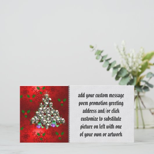 De kerstdagen feestdagenkaart (Staand voorkant)