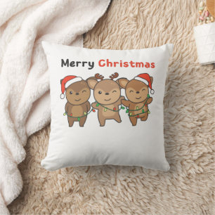 De kerstdieren die met feestelijke feestdagen word kussen