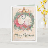 De Kerstdraak Kaart (Gele Bloem)