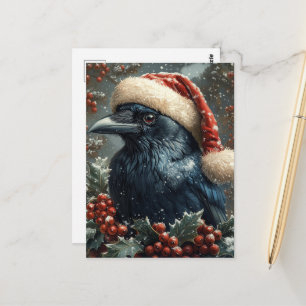 De Kerstelijke Raaf Briefkaart