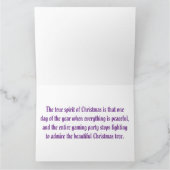 De kerstfantasie van een gamer kaart (Binnen)