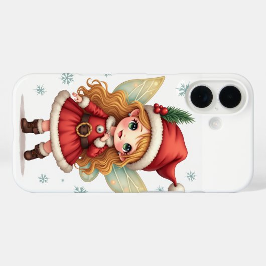 De kerstfee iPhone 16 Hoesjes (Achterkant (horizontaal))