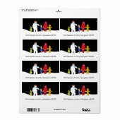 De kerstfeestdag etiket (Full Sheet)