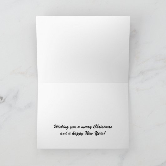 De kerstfeestdag feestdagen kaart (Binnen)