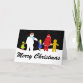 De kerstfeestdag feestdagen kaart (Voorkant)