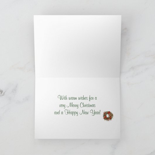 "De kerstfeestdag" - Kerstmis Feestdagen Kaart (Binnen)