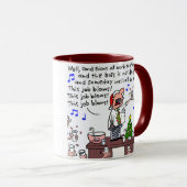 De kerstfeestdag van de Kantoor Mok (Voorkant rechts)