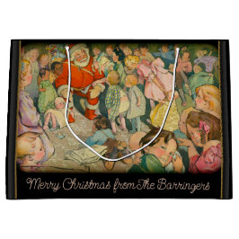 De kerstfeestdag van de kerstman groot cadeauzakje