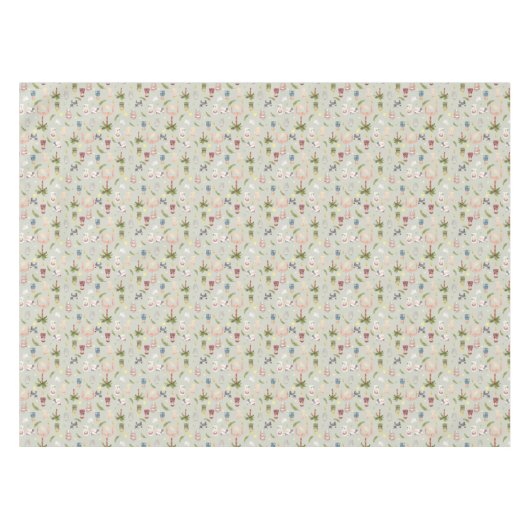 De kerstfeestdagen in de kerstvakantie Tablecloth Tafelkleed (Voorkant (Horizontaal))